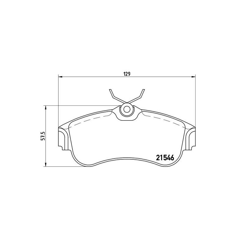 BREMBO P 56 022 Brake Pads Set Front for Nissan Primera Almera