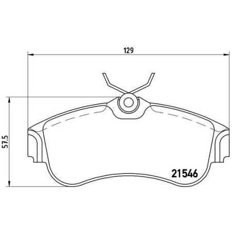 BREMBO P 56 022 Pastiglie freno anteriore per Nissan Primera Almera