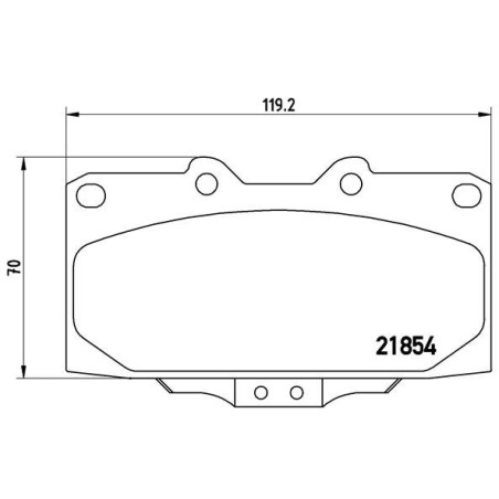 BREMBO P 56 034 Brzdové destičky přední pro Impreza Skyline 200