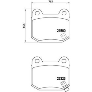 BREMBO P 56 048 Plaquettes de frein arrière pour Lancer Impreza 350 Forester WRX GT Brz Quattroporte