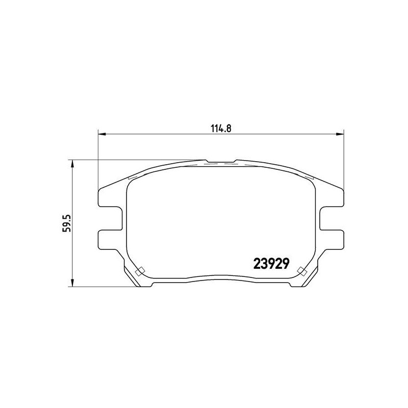 BREMBO P 56 050 Brake Pads Set Front for Lexus RX