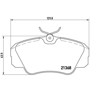 BREMBO P 59 016 Brzdové platničky predné pre Omega Senator Carlton