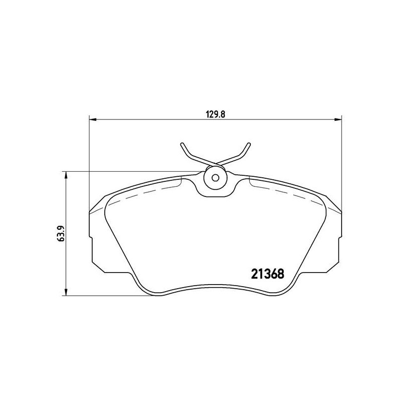 BREMBO P 59 016 Brake Pads Set Front for Omega Senator Carlton