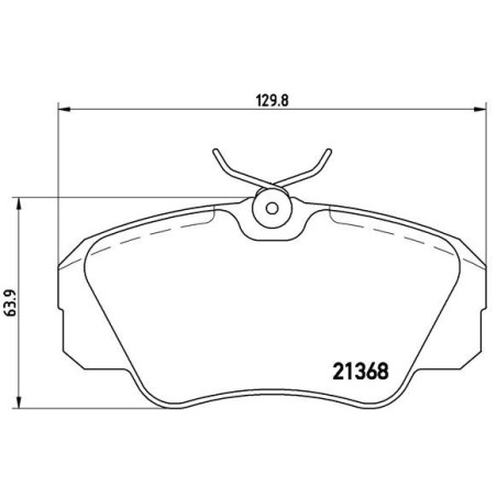 BREMBO P 59 016 Brake Pads Set Front for Omega Senator Carlton