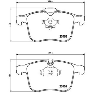 BREMBO P 59 046 Plaquettes de frein avant pour 9-3 Vectra BLS Signum