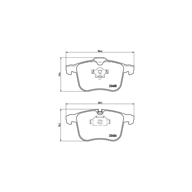 BREMBO P 59 046 Brake Pads Set Front for 9-3 Vectra BLS Signum
