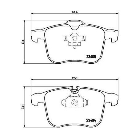 BREMBO P 59 046 Klocki hamulcowe przód dla 9-3 Vectra BLS Signum