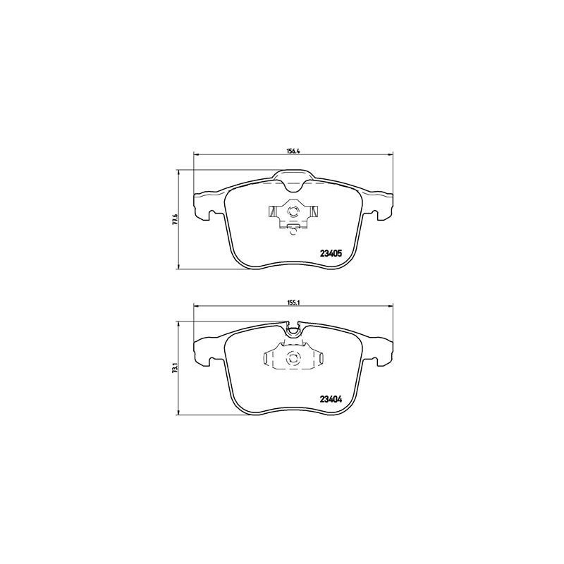 BREMBO P 59 049 Brake Pads Set Front for 9-3 Vectra Signum BLS 9-3X