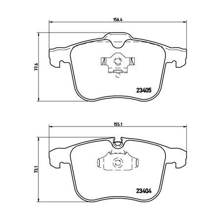 BREMBO P 59 049 Klocki hamulcowe przód dla 9-3 Vectra Signum BLS 9-3X