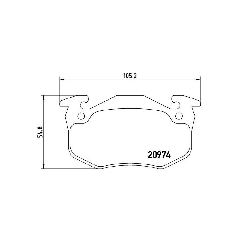 BREMBO P 61 032 Bremsbeläge Hinten für 19 Megane Clio Xsara 306 206 ZX 309 205 Saxo Super 106 11 9