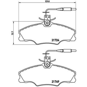 BREMBO P 61 056 Klocki hamulcowe przód dla Peugeot 406