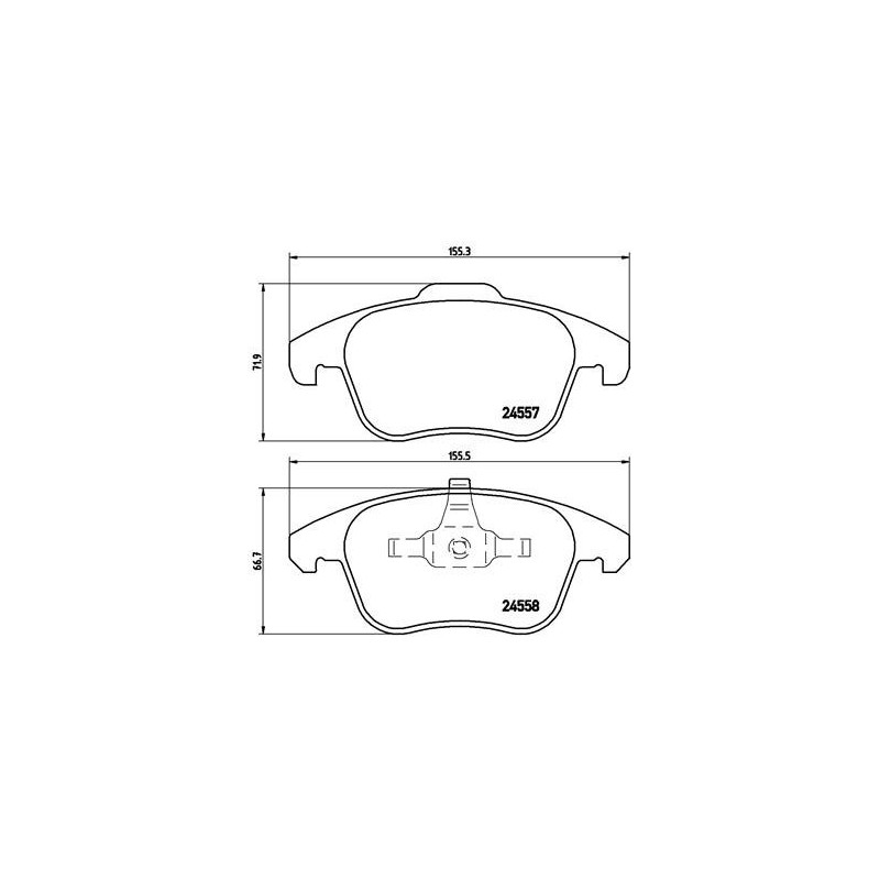 BREMBO P 61 086 Pastillas de freno delantero para 5008 DS5 DS Corsa 208 C4 Picasso Grand Picasso DS4