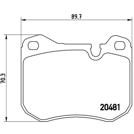 BREMBO P 65 002 Bremsbeläge Vorne für Porsche 924 944 928