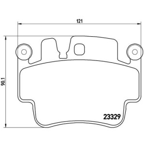 BREMBO P 65 009 Brzdové platničky predné pre 911 Boxster Boxter