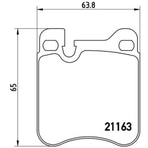 BREMBO P 65 010 Plaquettes de frein arrière pour Porsche 911