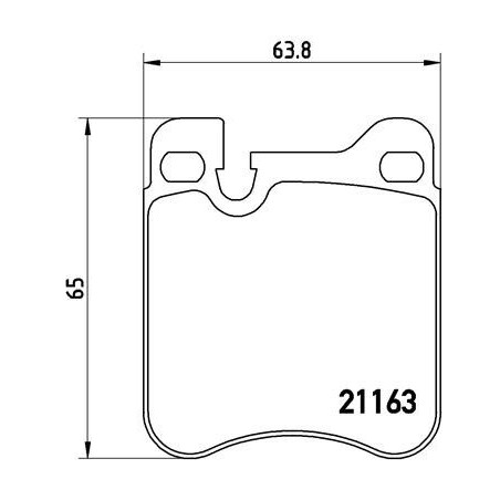 BREMBO P 65 010 Bremsbeläge Hinten für Porsche 911