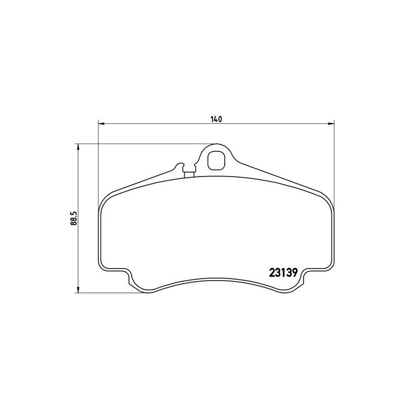 BREMBO P 65 011 Brzdové destičky přední pro Porsche 911
