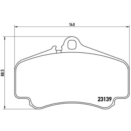 BREMBO P 65 011 Brzdové platničky predné pre Porsche 911