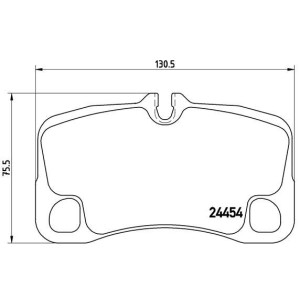 BREMBO P 65 013 Pastiglie freno posteriore per Porsche 911