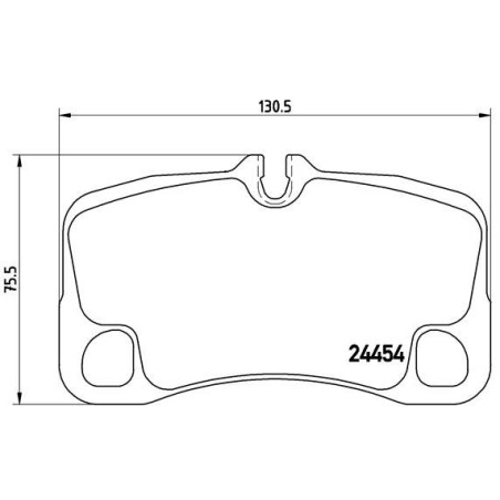 BREMBO P 65 013 Brake Pads Set Rear for Porsche 911