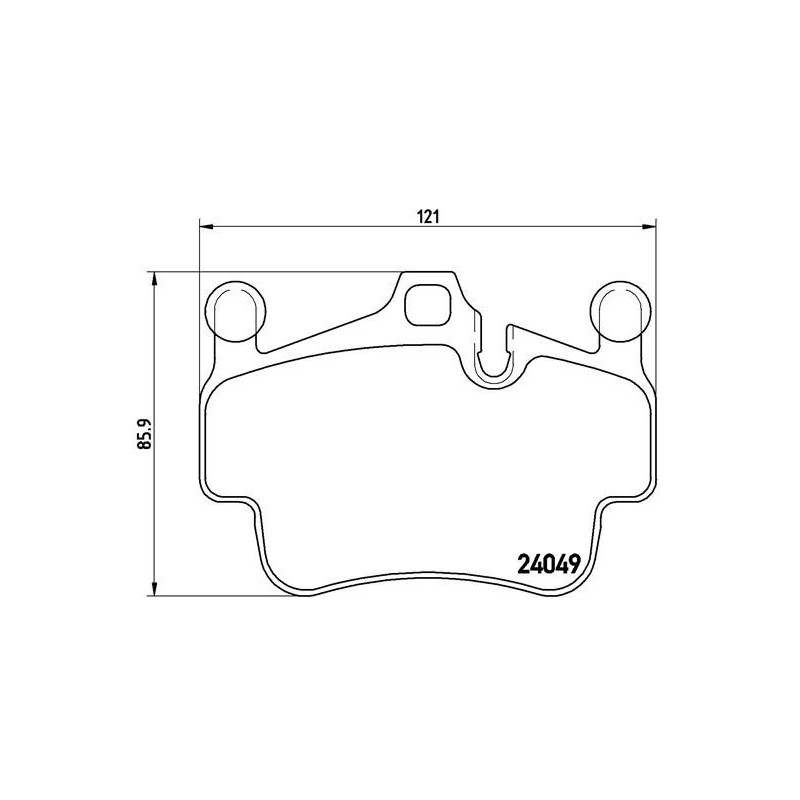 BREMBO P 65 015 Brzdové platničky predné pre 911 Cayman Boxster Boxter