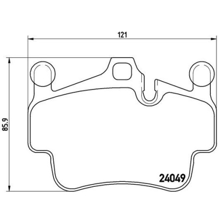 BREMBO P 65 015 Brake Pads Set Front for 911 Cayman Boxster Boxter