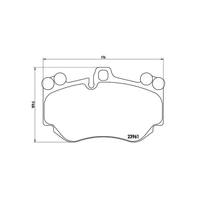 BREMBO P 65 016 Klocki hamulcowe przód dla Cayenne Huracan R8