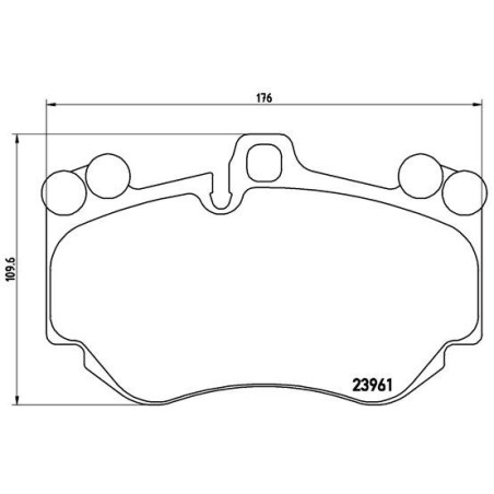 BREMBO P 65 016 Brake Pads Set Front for Cayenne Huracan R8