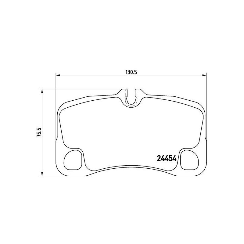 BREMBO P 65 022 Pastiglie freno posteriore per Porsche 911