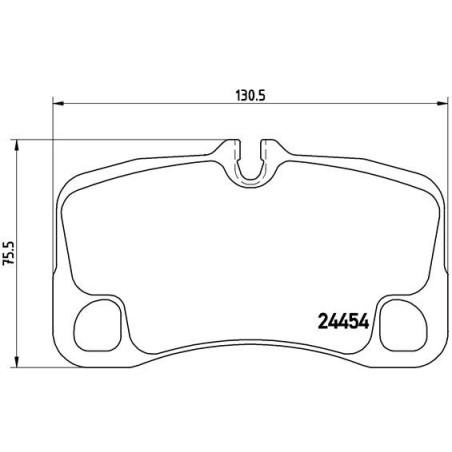 BREMBO P 65 022 Brake Pads Set Rear for Porsche 911