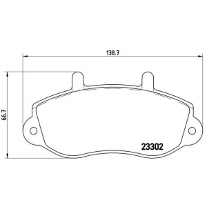 BREMBO P 68 025 Plaquettes de frein avant pour Movano Master