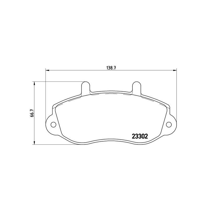 BREMBO P 68 025 Brake Pads Set Front for Movano Master