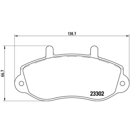BREMBO P 68 025 Klocki hamulcowe przód dla Movano Master