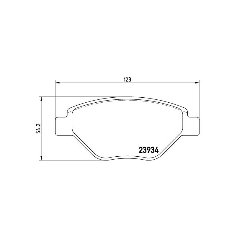 BREMBO P 68 031 Brzdové destičky přední pro Renault Megane