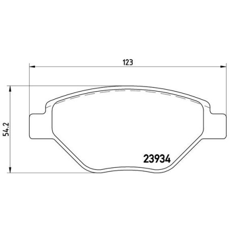 BREMBO P 68 031 Pastillas de freno delantero para Renault Megane