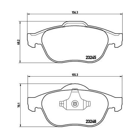 BREMBO P 68 032 Bremsbeläge Vorne für Renault Laguna Espace