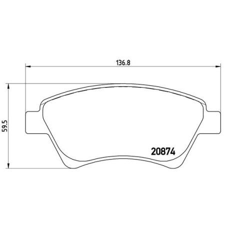 BREMBO P 68 034 Klocki hamulcowe przód dla Megane Scenic Kangoo