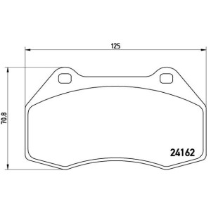 BREMBO P 68 036 Pastiglie freno anteriore per Megane A110 Clio