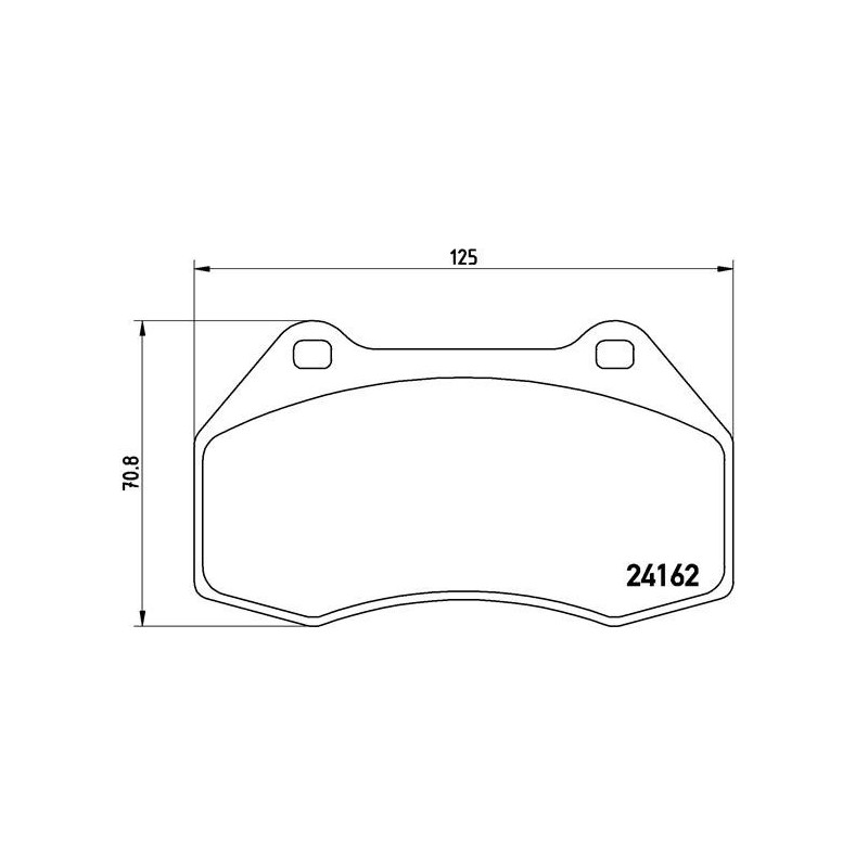 BREMBO P 68 036 Bremsbeläge Vorne für Megane A110 Clio