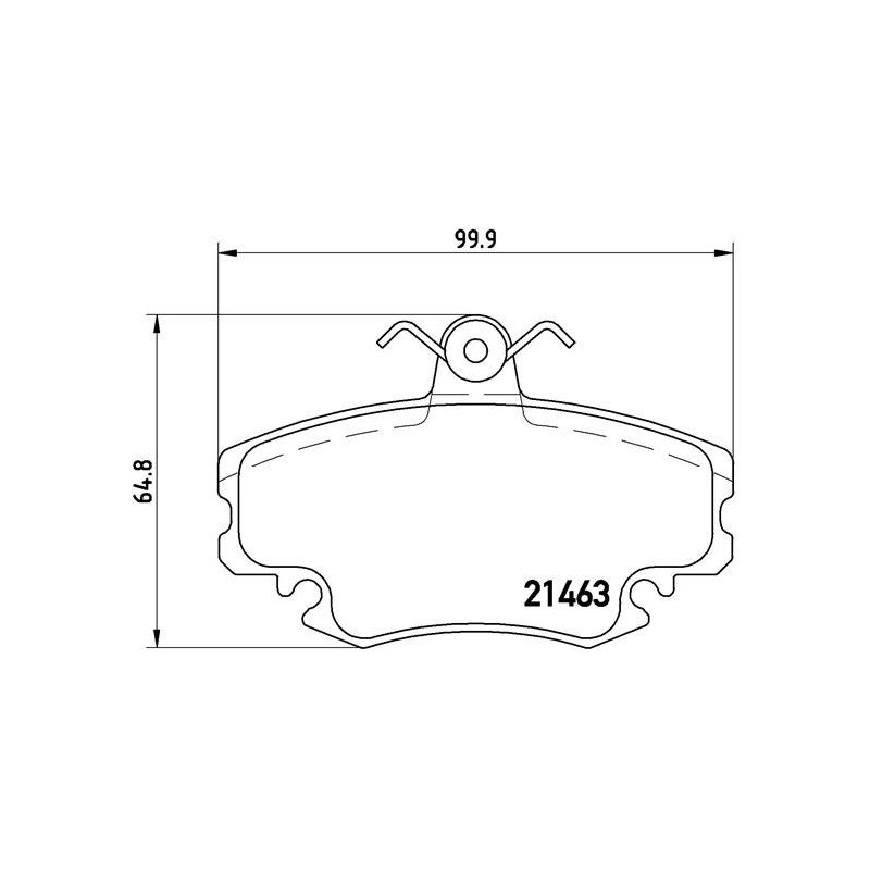 BREMBO P 68 038 Brzdové platničky predné pre 19 Clio Megane Sandero Logan 21 Rapid 11 18 Super