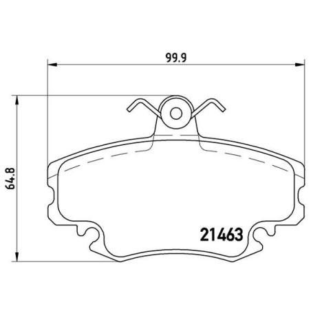 BREMBO P 68 038 Brzdové platničky predné pre 19 Clio Megane Sandero Logan 21 Rapid 11 18 Super