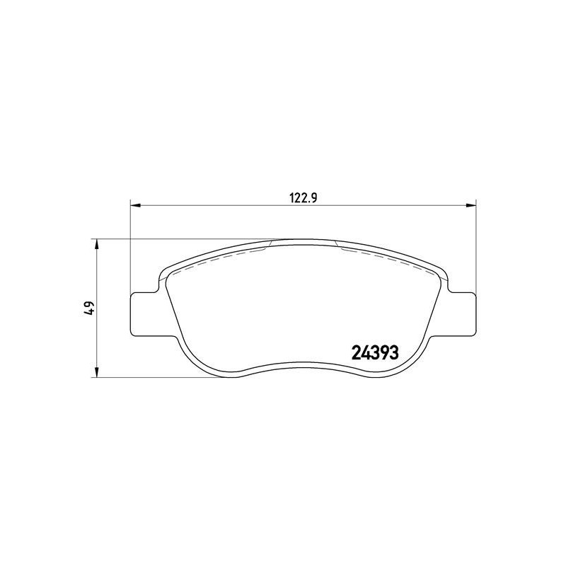 BREMBO P 68 049 Brzdové platničky predné pre Fiat Palio