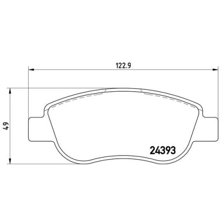 BREMBO P 68 049 Pastiglie freno anteriore per Fiat Palio