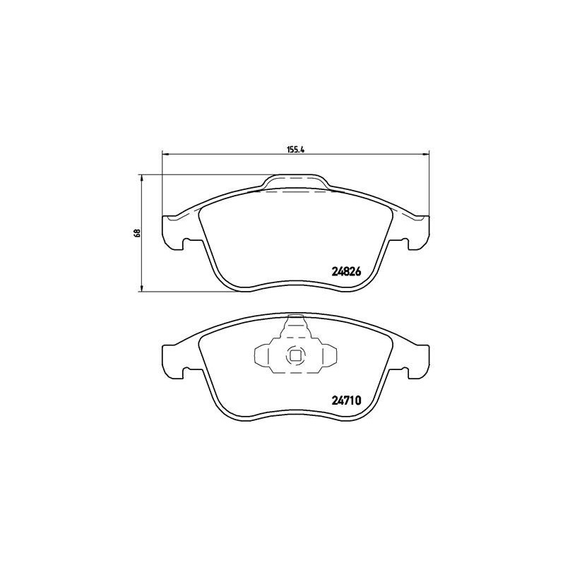BREMBO P 68 052 Plaquettes de frein avant pour