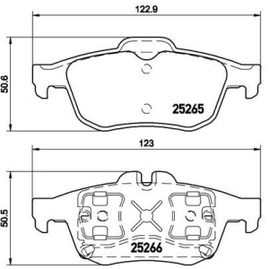 BREMBO P 68 057 Brzdové platničky zadné pre Renault Talisman Latitude