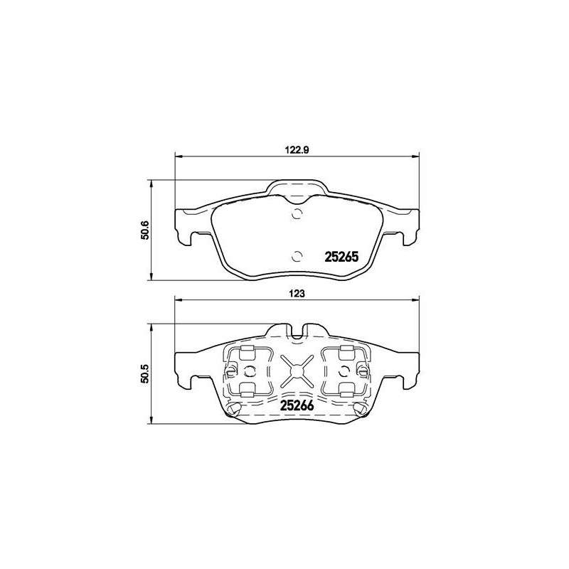BREMBO P 68 057 Plaquettes de frein arrière pour Renault Talisman Latitude
