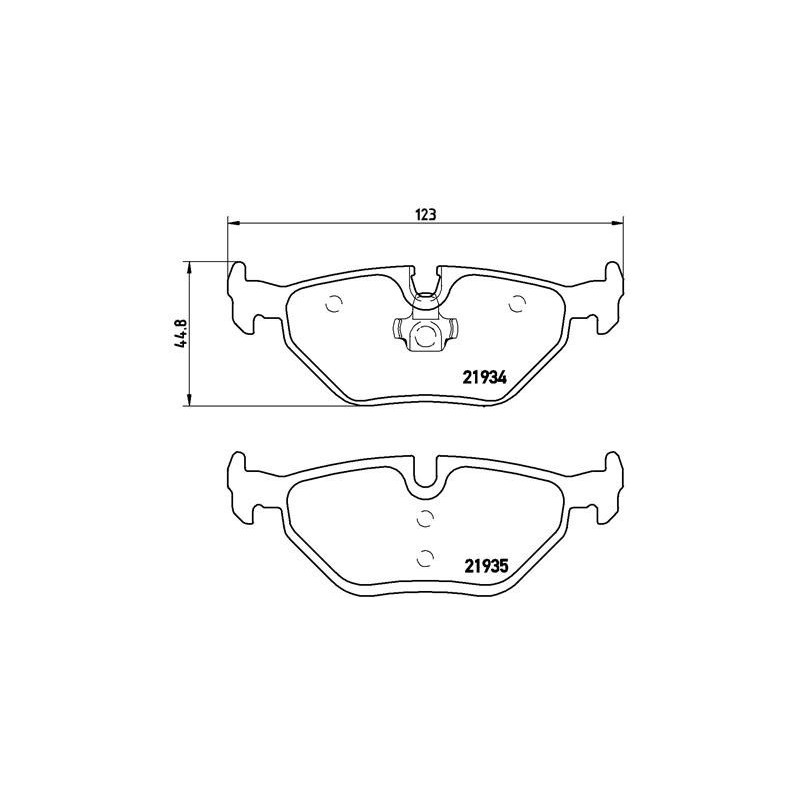 BREMBO P 71 006 Brzdové platničky zadné pre SAAB 9-5