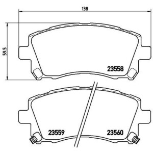 BREMBO P 78 010 Pastillas de freno delantero para Legacy Impreza Forester Outback Grandis Lancer