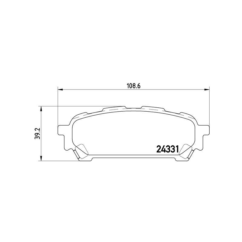 BREMBO P 78 014 Brake Pads Set Rear for Subaru Forester Impreza