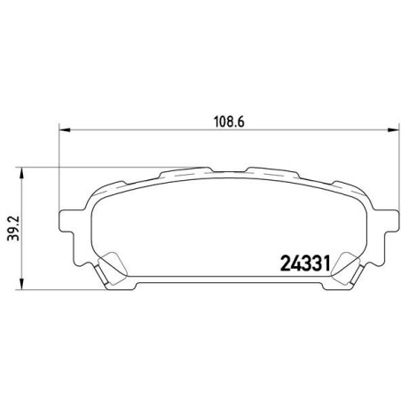 BREMBO P 78 014 Brzdové platničky zadné pre Subaru Forester Impreza